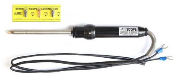 100 Watt Thumb Switch Scope Soldering Iron - Extreme Heat Resistant (black handle) SS/BL