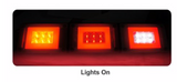LUCIDITY GLO TRAC LED Combination Rear Lamp 12V-24V with reverse light (26058ARC-V)