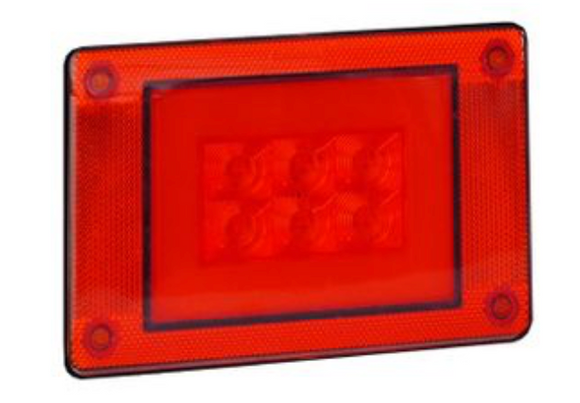 LUCIDITY GLO TRAC LED STOP/TAIL (RED) Rear Lamp 12V-24V 26058RK-V