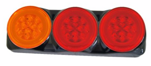 LUCIDITY GLO TRAC LED Round Combination Rear Lamp 12V-24V 34013ARR-BV