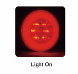 LUCIDITY GLO TRAC LED STOP/TAIL (RED) Round Rear Lamp 12V-24V 22558WRK-V