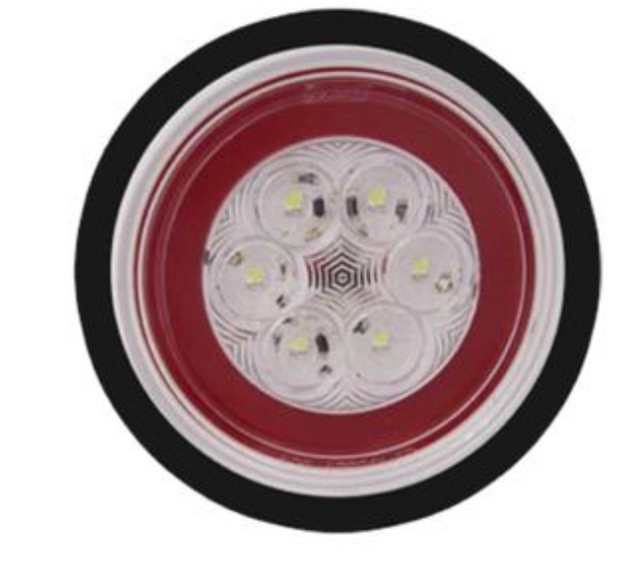 LUCIDITY GLO TRAC LED REVERSE (WHITE) Round Rear Lamp 12V-24V 22713WCK-V