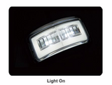LUCIDITY GLO TRAC LED Front Marker Lamp 12V-24V (Clear lens, White LED) 26275CK-BV